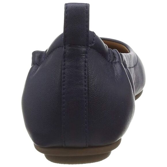 FIT FLOP Womens Blue Pull Tab Allegro Toe Slip On Leather Ballet Flats 6 - Picture 2 of 5